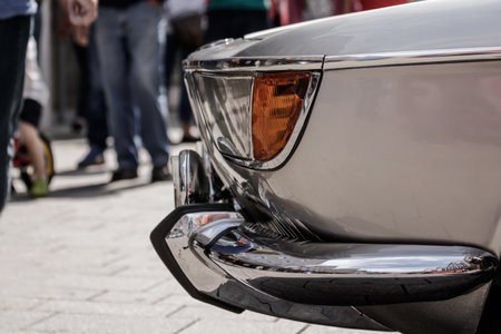 Reutlingen, Germany - August 20, 2017: 1965 BMW 2000 CA oldtimer car at the Reutlinger Oldtimertag event on August 20, 2017 in Reutlingen, Germany.のeditorial素材