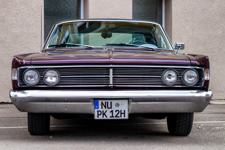 Laupheim, Germany - September 24, 2017: Mercury Park Lane oldtimer car at the US Car Meeting event on September 24, 2017 in Laupheim, Germany.のeditorial素材