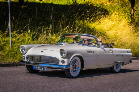 Heidenheim, Germany - July 8, 2018: Ford Thunderbird at the 2. Oldtimer day in Heidenheim an der Brenz, Germany.のeditorial素材