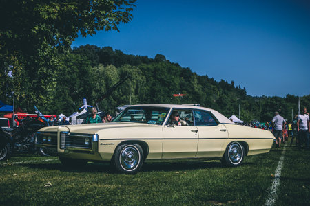 Heidenheim, Germany - July 8, 2018: Pontiac Executive at the 2. Oldtimer day in Heidenheim an der...