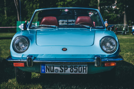 Heidenheim, Germany - July 8, 2018: Fiat 850 Sport at the 2. Oldtimer day in Heidenheim an der...
