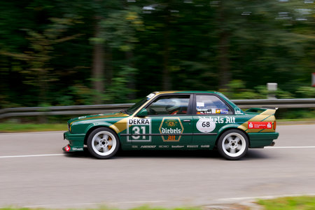 Heubach, Germany - September 19, 2021: 1994 BMW 3B Coupe german oldtimer sports racing car.のeditorial素材