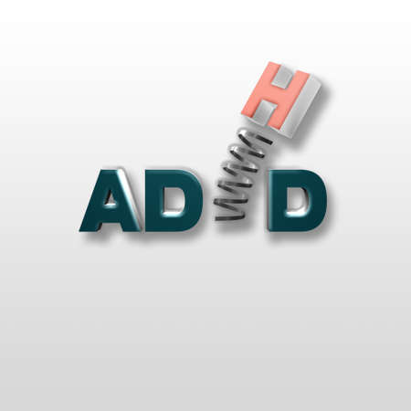 ADHD icon symbol for any useの写真素材