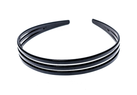 Hair band, headband or hair hoop isolated on white background. Hair accessory for little girls or women ideal for styling.の写真素材