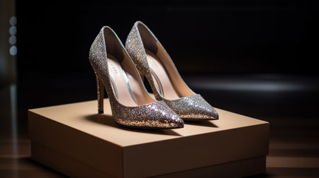 Pair of female shoes, AI Generativeの素材