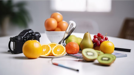 Working place of nutritionist. AI Generativeの素材