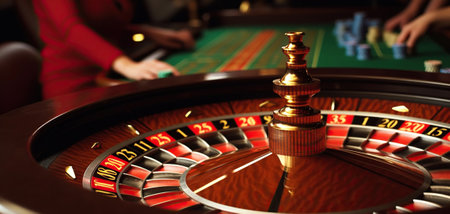 Spin to Win, The Casino Roulette Wheel Takes a Whirl with High Stakes, Generative AIの素材