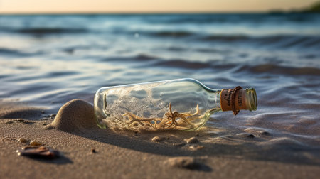 A Serendipitous Encounter with a Profound Message in a Bottle, Generative AIの素材
