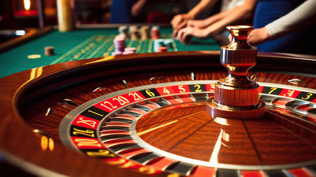The Roulette Wheel Spins, Determining Fortunes in Motion. Generative AIの素材