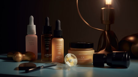 Product photoshoot, skincare, Generative AIの素材