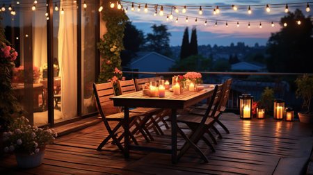 Terrace Escapades, Savoring the Magic of Summer Evenings Outdoorsの素材