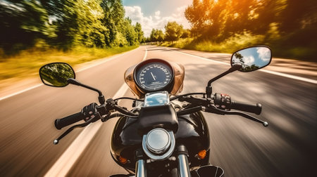 Road Unraveled, Motorcycle Adventure from a Rider's Perspective. Generative AIの素材