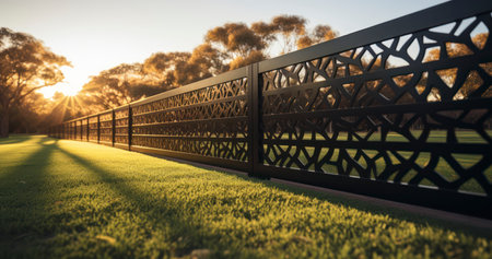 A New Era of Stylish and Functional Fencing. Generative AIの素材