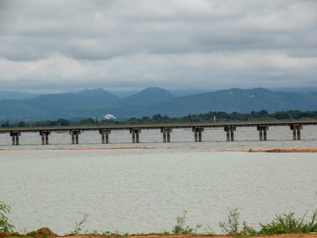 Lopburi Province, Thailand Train tracks to Bangkok stationの写真素材