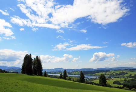 The Rottach-storage reservoir in Bavariaの写真素材