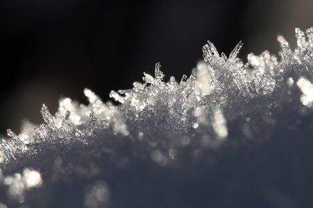 Close-up of ice crystalsの写真素材