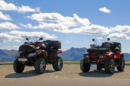 Ride quads in the mountains