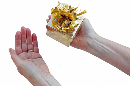 I have a present for youの写真素材