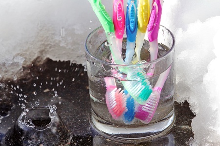 Brushing your teeth is a nice refreshment for your teethの写真素材
