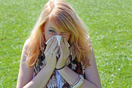 Spring is also hay fever seasonの写真素材