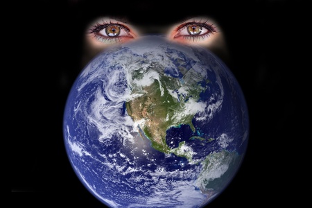 Our Earth is under observationの写真素材