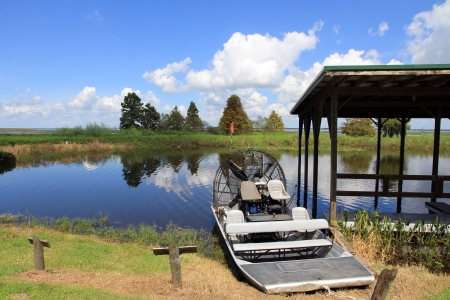 An airboat in Orlando Floridaの写真素材