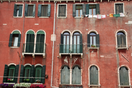 Old houses in Veniceのeditorial素材