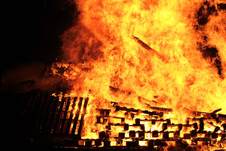 the great fire - a violent brandの写真素材