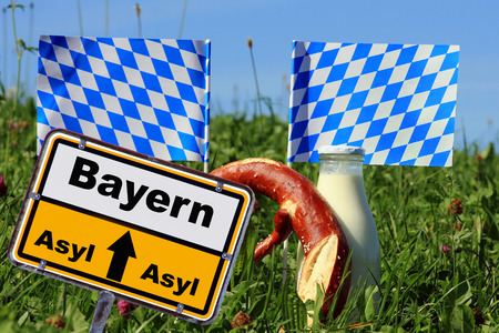 Asylum rights in Bavaria (Germany)の写真素材