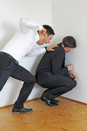 Argument between two men.の写真素材