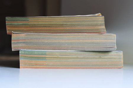 Four old mail order catalogs. Retro catalogs for ordering clothing and goods