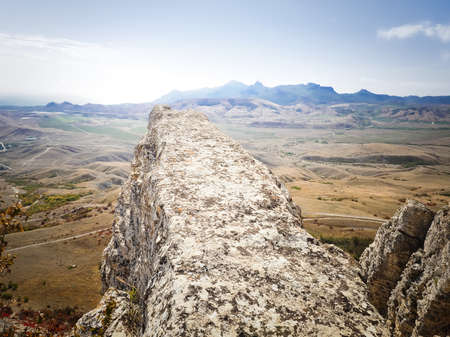 Mountain Cliff view in the location called Memories Starfall Crimea, Koktebelの写真素材