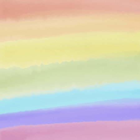 rainbow stripes background. imitation watercolor texture, digital vector. banner, wallpaper poster abstractionのイラスト素材