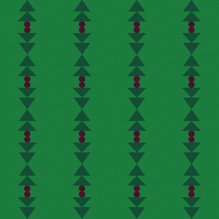 Christmas tree abstract geometric seamless pattern. Suitable for wrapping paper, textilesの写真素材