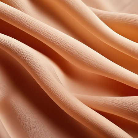 abstract background with fabric texture of trend color 2024 peach fuzzの素材