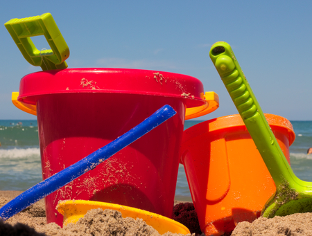 buckets and spadesの写真素材