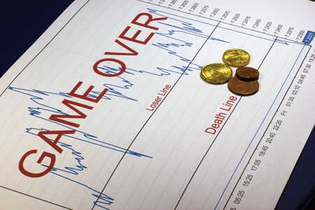 crack stock exchangeの写真素材