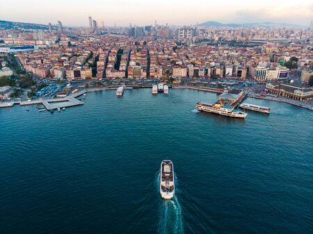 boats in istambul arealphotoのeditorial素材