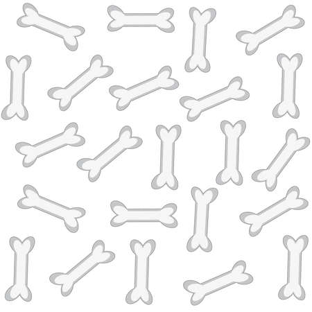 Dog bone on white background. Vector illustration.のイラスト素材