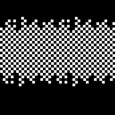 Abstract square on black background. Vector illustration.のイラスト素材