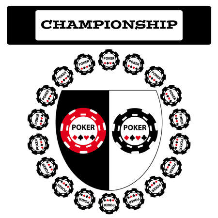 Poker symbol on white backgroundのイラスト素材