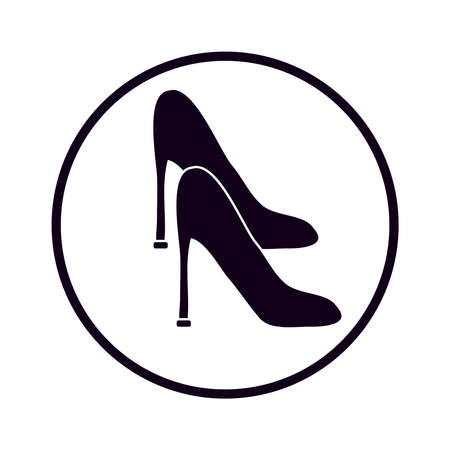 Women's shoe on white background. Vector illustration.のイラスト素材