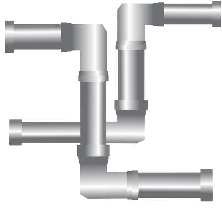 Conduit on white background. Vector illustration.のイラスト素材