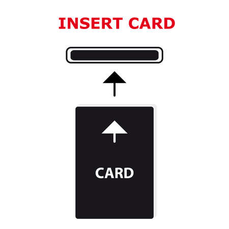 card symbol on white background. Vector illustration.のイラスト素材