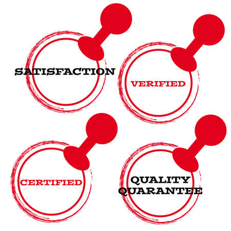 Stamps on white illustration.のイラスト素材