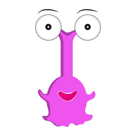 Monster on white background. Vector illustration.のイラスト素材