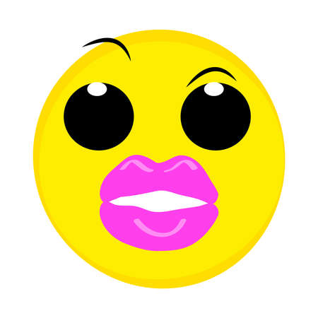 Creative Smile on white background. Vector illustration.のイラスト素材