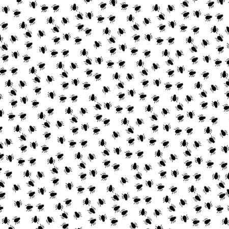 Spiders on white background.  Vector illustration.のイラスト素材