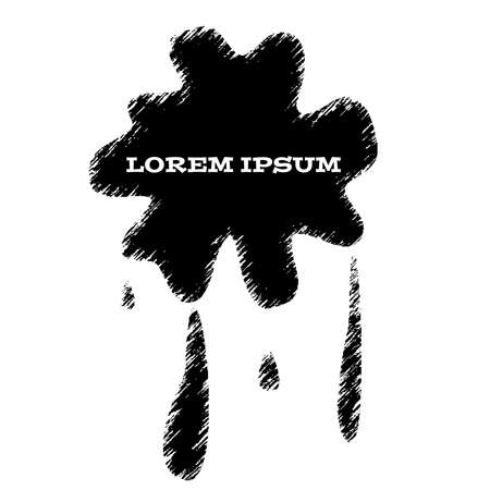 Blot on white background. Vector illustration.のイラスト素材