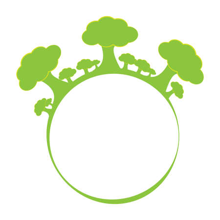 Tree logo isolated on white background. Vector illustration.のイラスト素材